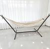 Brazilian Cotton Hammock with Stand, Portable Bag, Indoor/Outdoor, 500lb Capacity