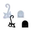 Resin Mould for Crafting Cats Shaped Candle Holder Silicone Decorative Wall Art Decoration Mould DIY Crafting Supplies