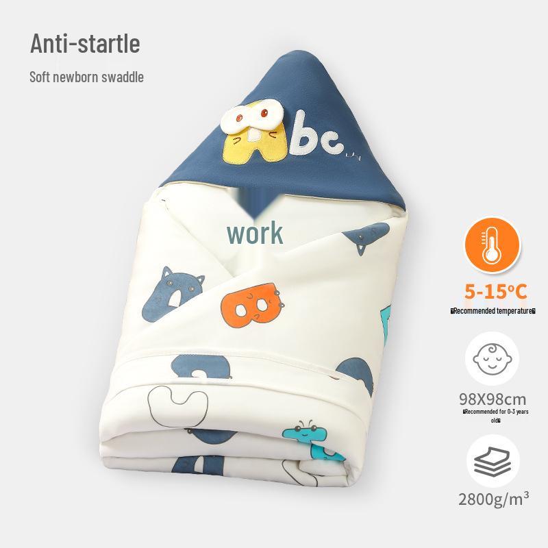 Thickened Cotton Swaddle Blanket for Newborns - Cozy Outdoor & Delivery Room Use
