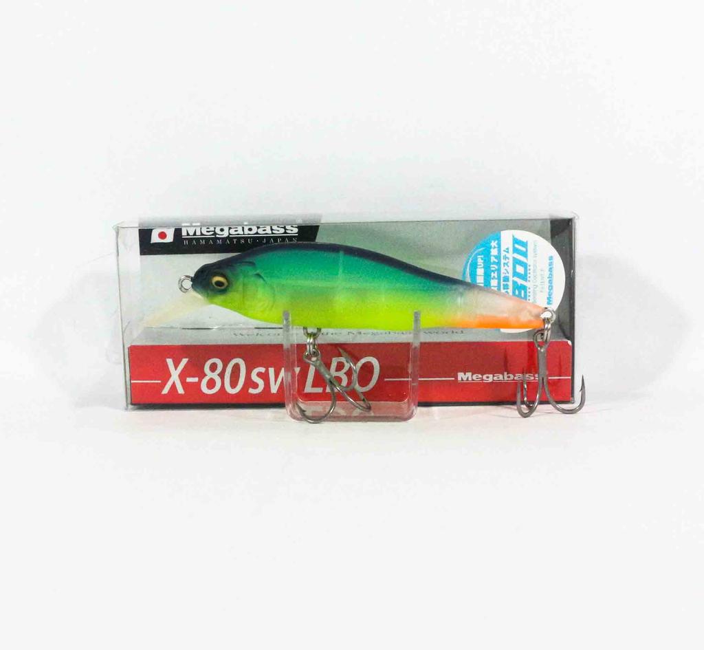 Megabass X-80 SW LBO Sinking Lure Mat Lime (9840)
