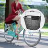 1 Set Bike Basket Large Capacity Easy To Install Metal Mesh Bike Basket