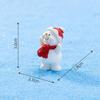 Mini Christmas Resin Figurine With Cute Santa Snowman Designs Perfect For Micro Landscape Desktop Home Decoration