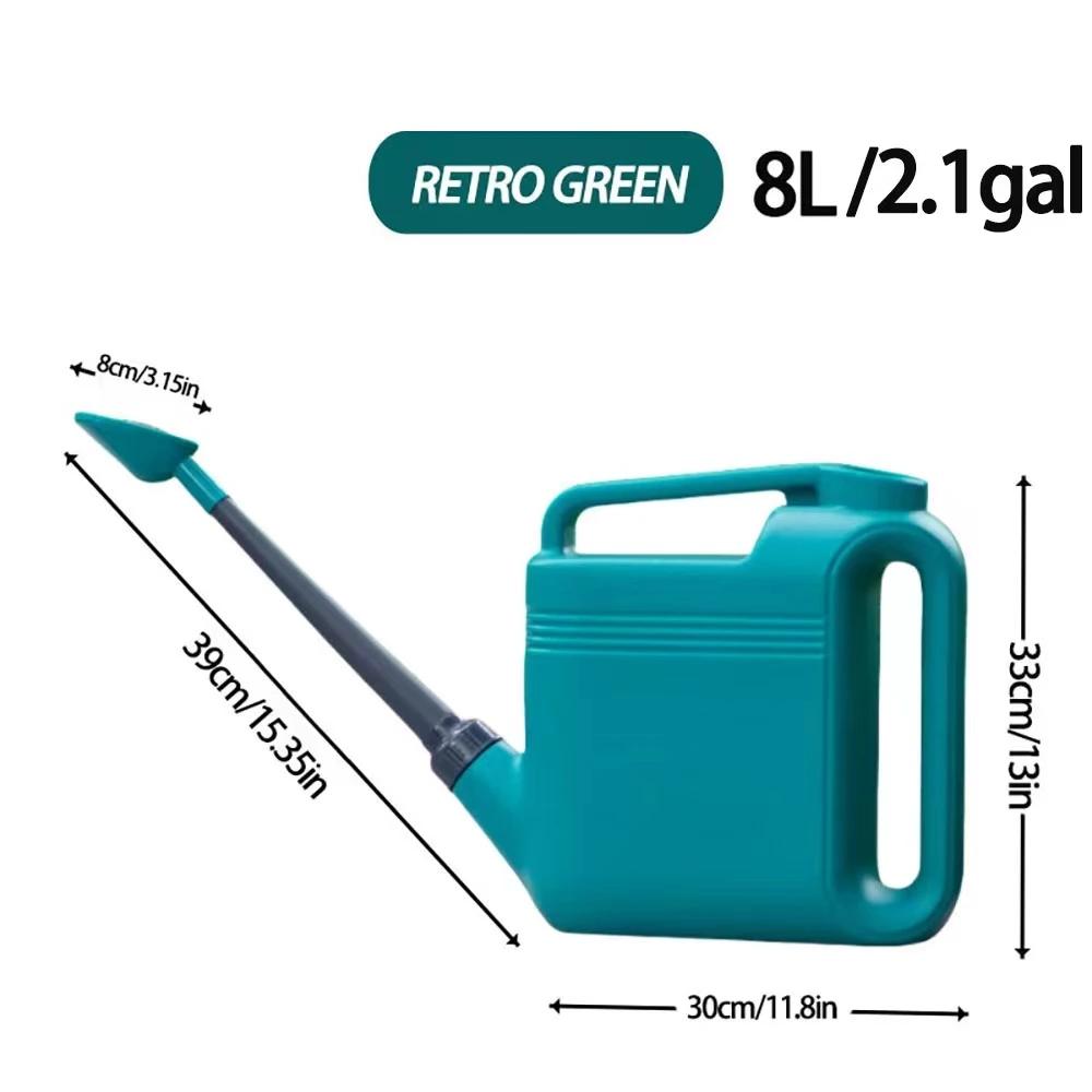 5-8LPlant Watering Can Drip-Free Outdoor Watering Solution Large Garden Flower Watering Can With Two Handles And Shower Head For