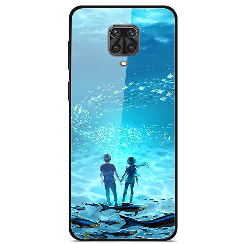 Tempered Glass Case For Xiaomi Redmi Note 9S Cover Soft Bumper Hard Glass Case For Xiaomi Redmi Note 9 S 9S Pro Max Phone Case