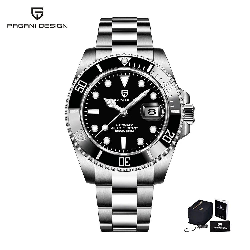 Pagani Design's New Men's Automatic Mechanical Watch Miyota 8215 Sapphire Crystal 40Mm Stainless Steel Waterproof Business Watch