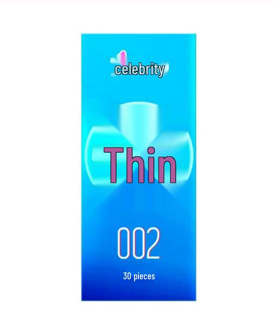 Celebrity Ultra-Thin Dynamic Threaded Condoms: Smooth, Liquid Lubricated, 0.02mm for Stylish, Enhanced Experience.