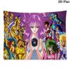 Saint Seiya Wall Tapestry Aesthetic Wall Hanging Printed Fabric Blanket Decorative Tapestries for Bedroom Living Room Home Decor