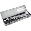 TONE Long Adjustable Wrench Set 45 Degree 2600 Silver 6 Pieces