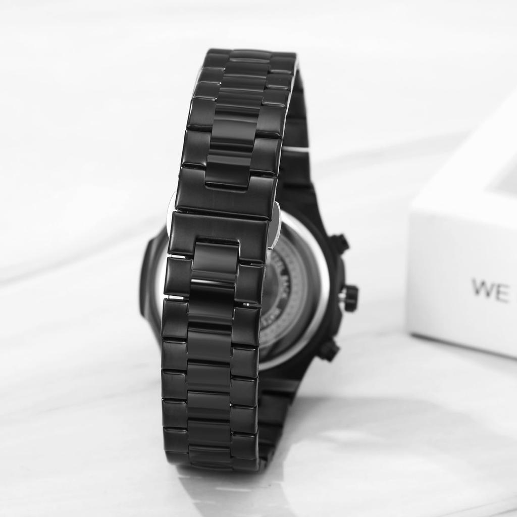 Małe Analogowe Lśniące Stalowe Akcesoria Prezent dla Chłopaka Męski Zegarek, Stylowy, Wodoodporny, Wyświetlacz Sekund, Kalendarz, Indeks, Stal, Kwarcowy, Rekreacyjny,