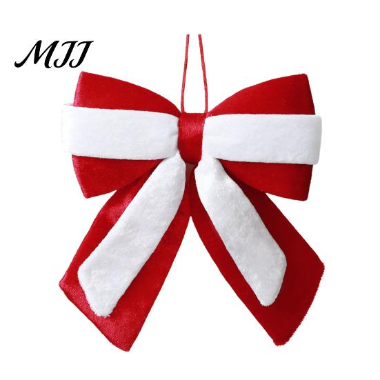 High Quality Fabric Bows Velvet Christmas Bow, Color Contrasting Wreath Bows, Holiday Home Accents Bowknot Accessories for Wreath, Xmas Tree, Wedding