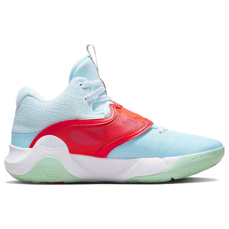 New Nike KD Trey 5 X EP 'Blue Chill Bright Crimson Mint' DJ7554-400