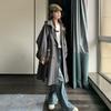 For Women Korean Style Mid-length Loose Large Size Windbreaker Work Coat For Women Large Pocket Hooded Windbreaker