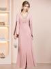 Zhi Li Pink Aura Rhinestone Embellished Slit Evening Gown - Spring 2026 Arrival