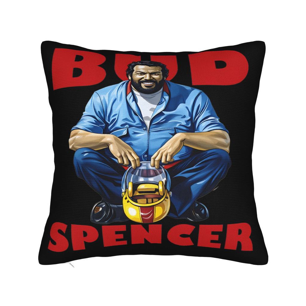 Bud Spencer Italian Actor Pillow Cover  Graphic Cushion Cover Retro Trendy Pillow Case For Sofa Couch Bed Living Room