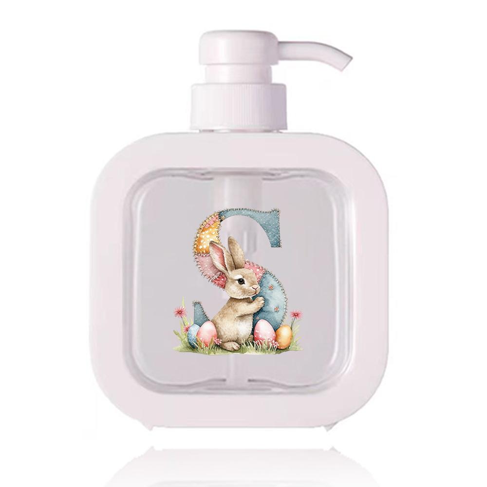 500ml Refillable Lotion Pump Bottle Empty Plastic Dispenser Leakproof Portable for Body Lotion Hand Wash Shower Gel Office Gift