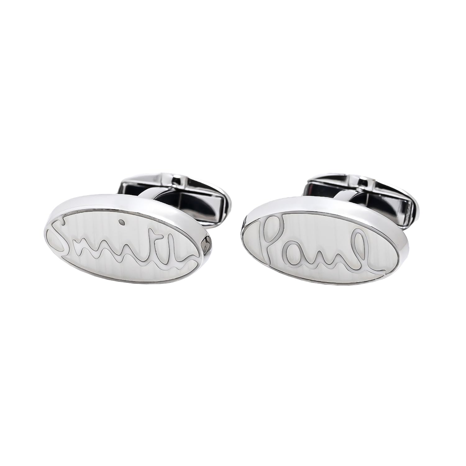 

Paul Smith Запонки Запонки с логотипом Signature Silver White CUFF MLOGO 02 Мужские [Товар]
