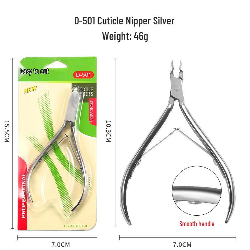 Professional Cuticle Nipper & Nail Trimmer - Sharp Hangnail & Toenail Clippers