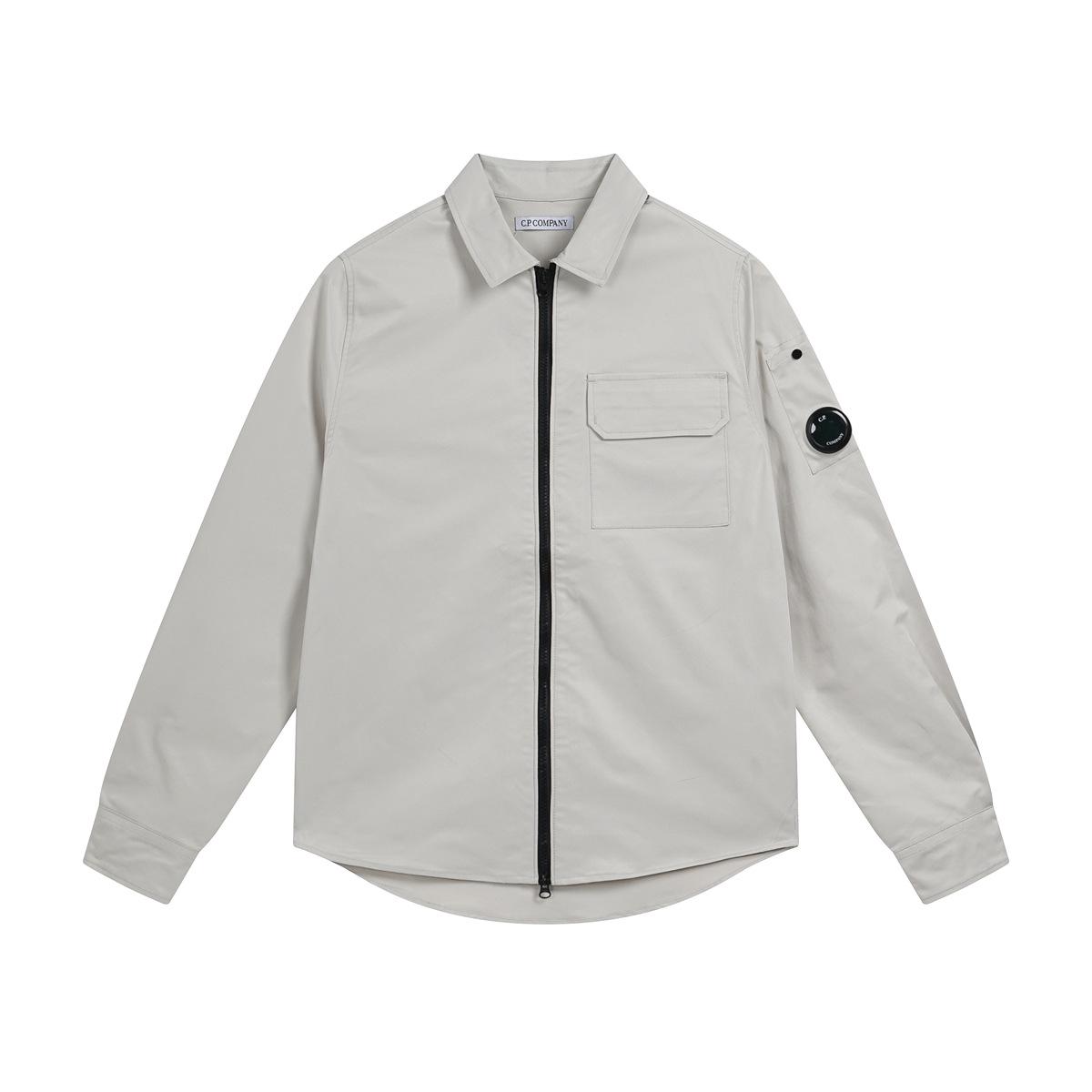 

Trendy Printed Zipper Hoodie Sweatshirt - CP Pullover Style for Couples Medium сірий колір