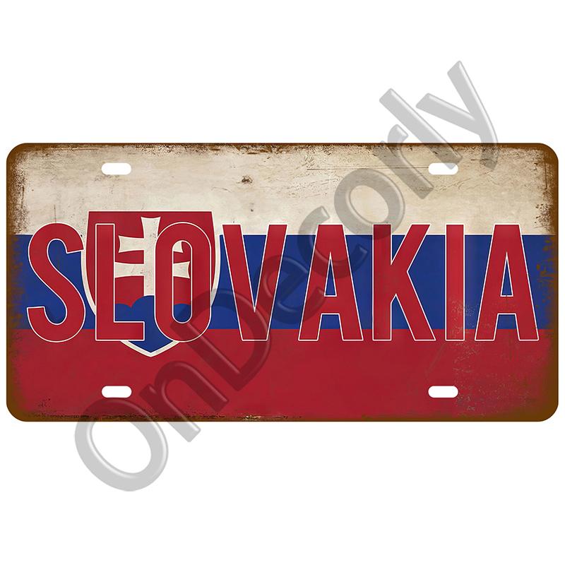 Retro Nationell Flagga Dekorativ Tallrik Vintage Plack Metallskylt Väggdekor Konst Hem För Bar Pubdekor Målning Man Cave Poster