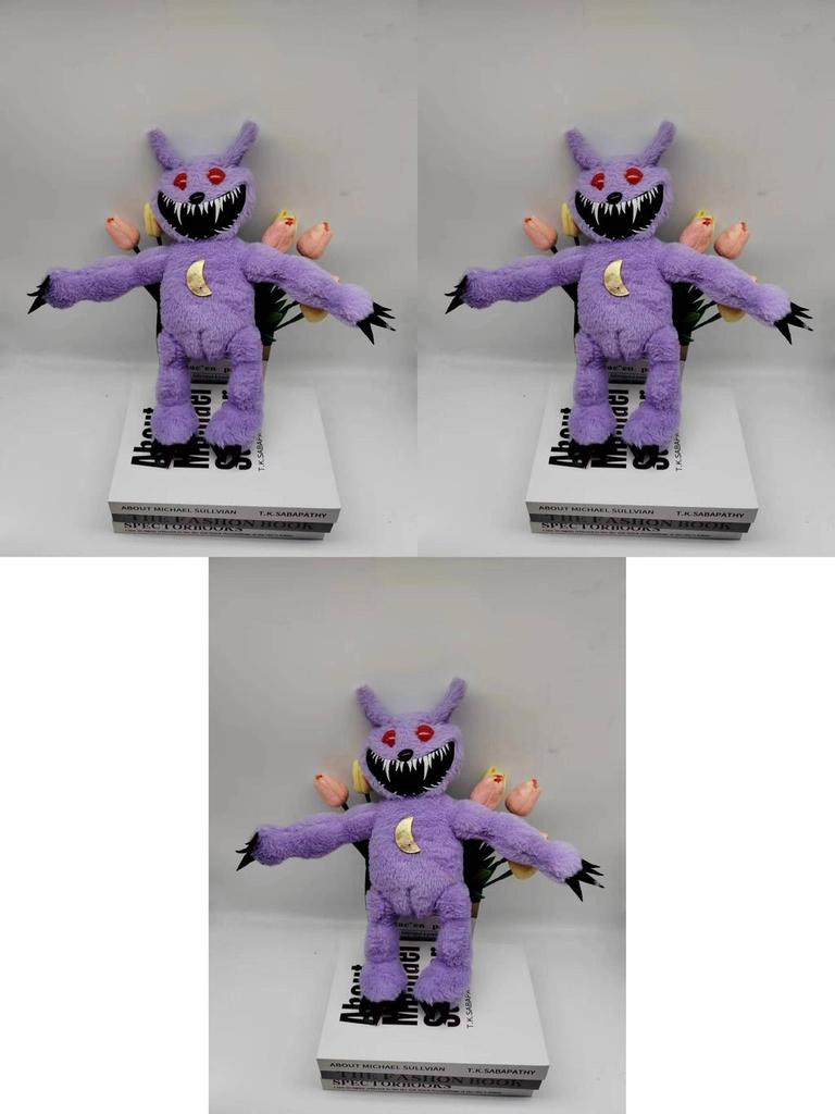 New Arrival Poppy Playtime Plush Toy Purple Cat Teddy Bear Doll 40cm Short Plush Stuffed Animal