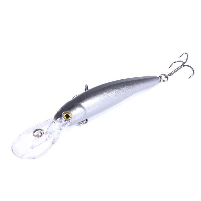 Fish Hook Bait 10g Deep Diving Large Minnow Wobbler Lure Artificial Hard Bait Crankbait Bass Pike Walleye Perch Fishing Gear