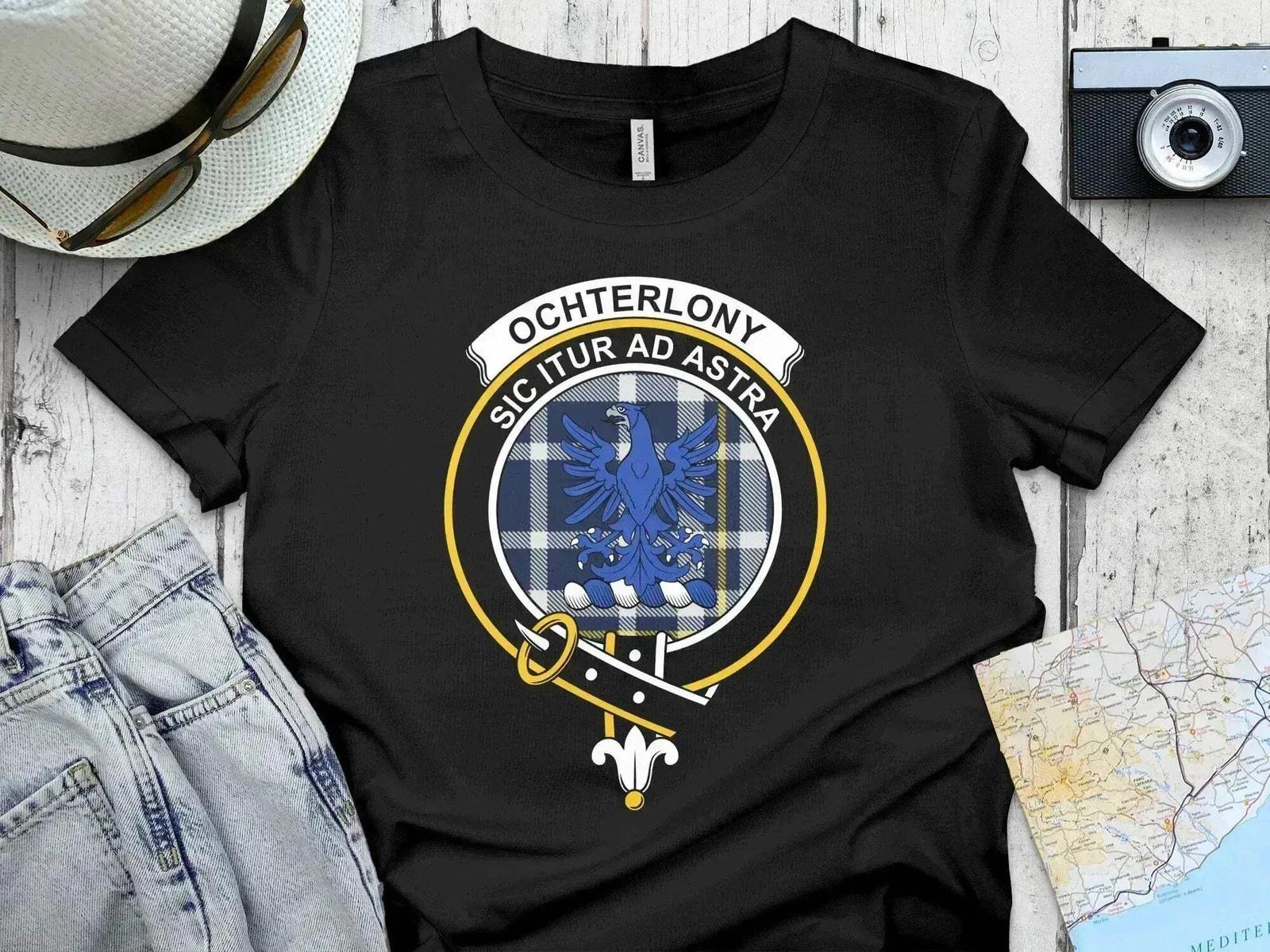 Ochterlony Clan Crest Tartan Design T-Shirt Sweatshirt S