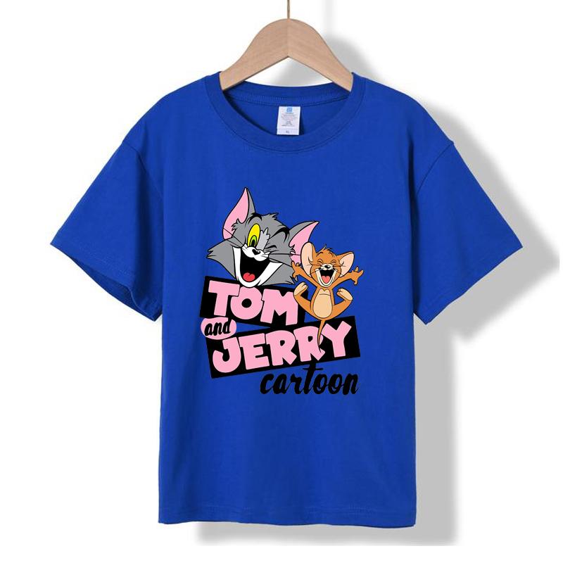 XH27 MINISO 2026 Summer New Printed Cotton Round Neck T-shirt for Children Aged 1-16, Boys and Girls