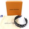 Mükemmel LOUIS VUITTON saç aksesuarı Saç Bandı LV Outline saç bandı ipek M97813 Kullanılmış