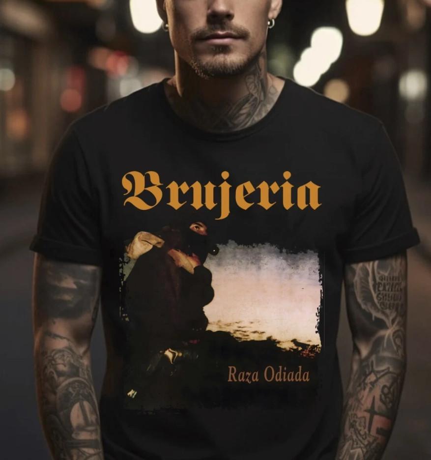 Vintage 2000s Brujeria Band Raza Odiada Black T-shirt size S-5XL XL