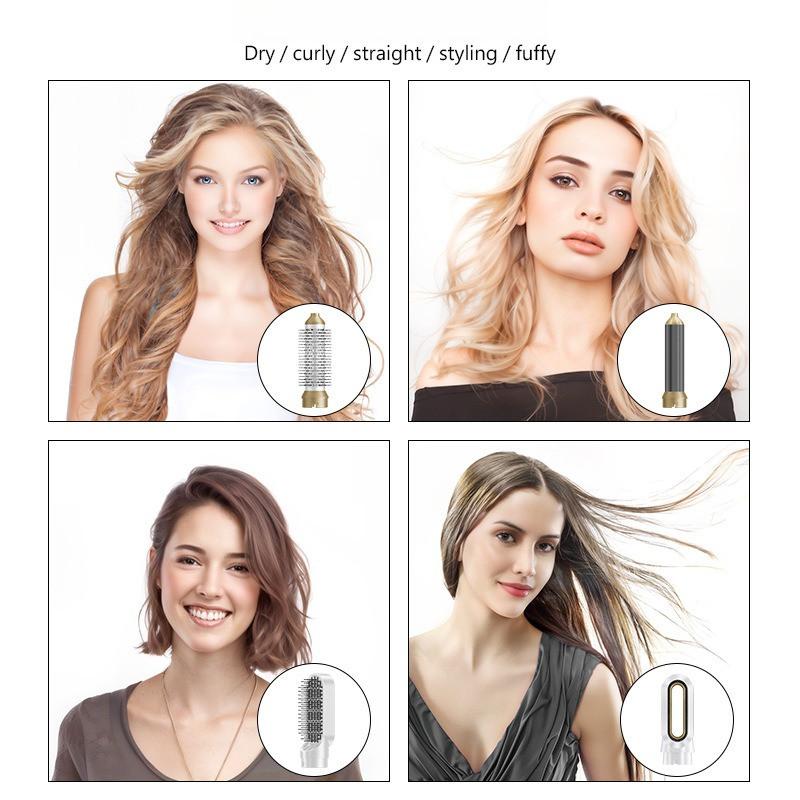 5-in-1 Hair Dryer Multifunctional Curling and Straight Hair Dual-use Hot Air Comb Fully Automatic Curling Styling Tool