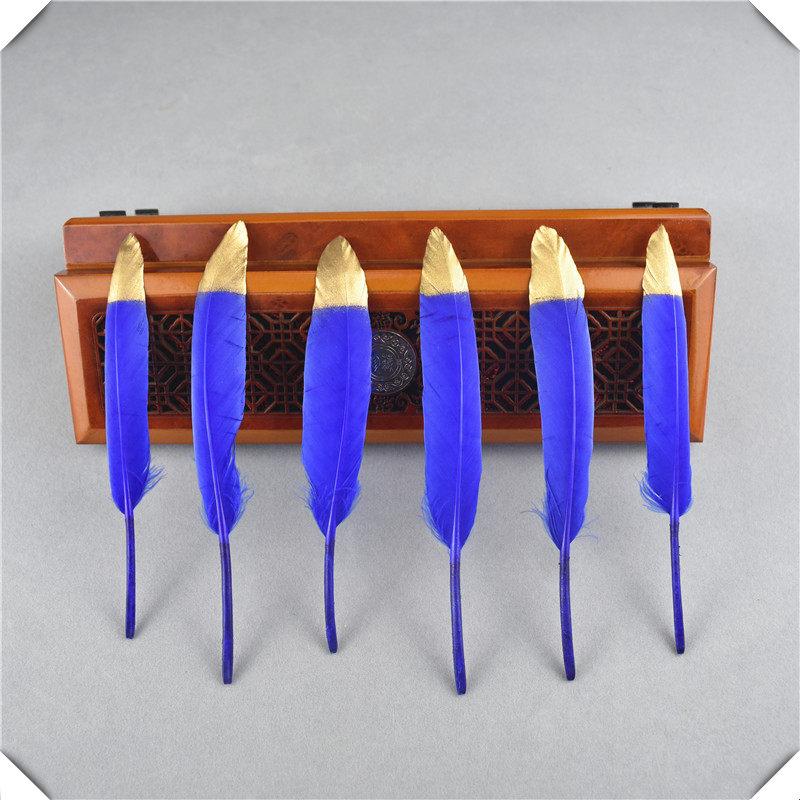 10/20 Stück Goldene Entenfedern DIY Handarbeit Dekoration Hochzeit Hut Federn für Schmuckherstellung Traumfänger Federn Basteln 10-15CM