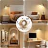Koopala LED Sconces, Wall Mounted Lamps with Rechargeable Battery Operated USB Port 3 Color Temperatures & 3 Brightness Levels 360°Rotate Magnetic