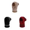 Acrylic Knit Hat With Face Mask And Ear Cover For Winter Warmth And Wind Protection