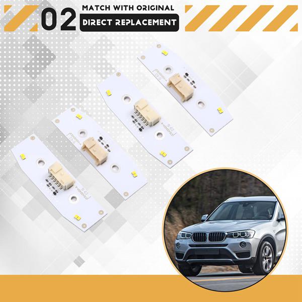 4Pcs Yellow DRL Headlight Angel Eye Chip for 14-17 BMW X3/X4 F25/F26