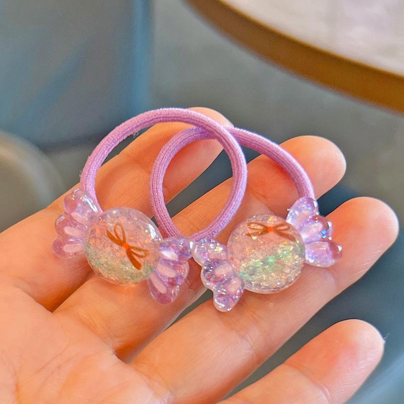 

2PCS Gradient Cat Girls Hair Bands Sparkling Elastic Hair Ties Children Headwear Baby Hair Accessories Lovely
