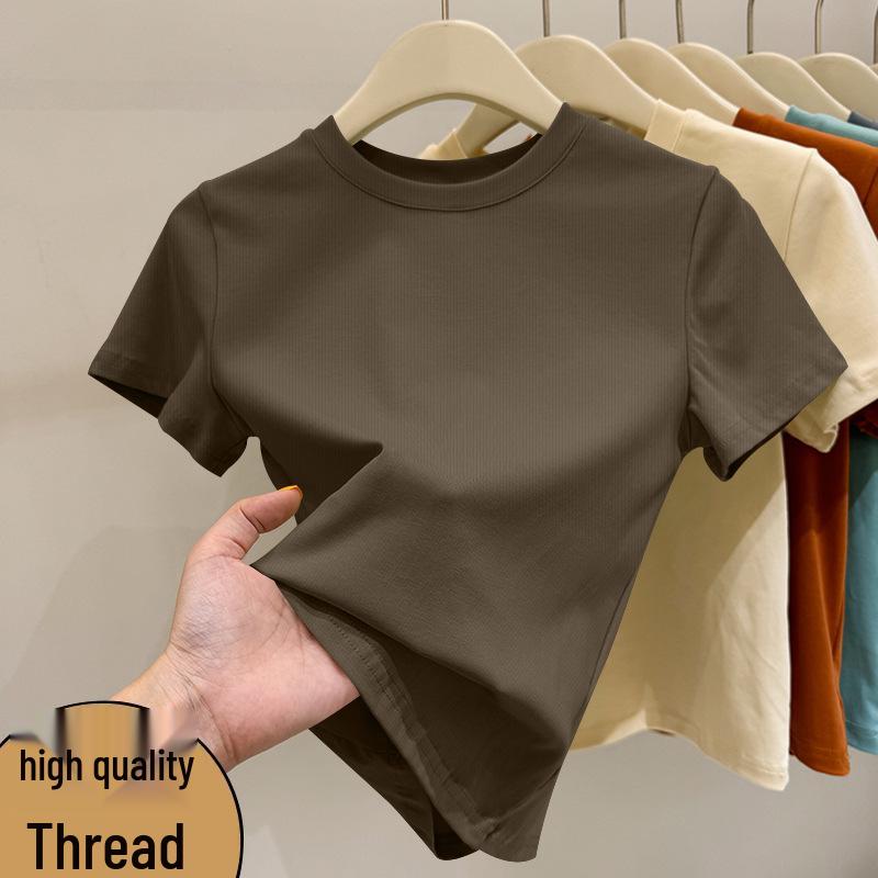 

Chic Korean-Style Women s Short Sleeve Top - Stylish, Breathable, Versatile, and Elegant M (up to 95 jin)