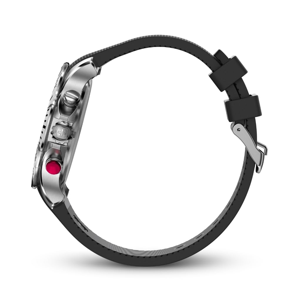 WENGER SEAFORCE CHRONO Klokke Quartz Analog Rustfritt Stål Urkasse Svart Urskive Svart Silikonstropp 200m Vanntett 3 års garanti Svart Herre