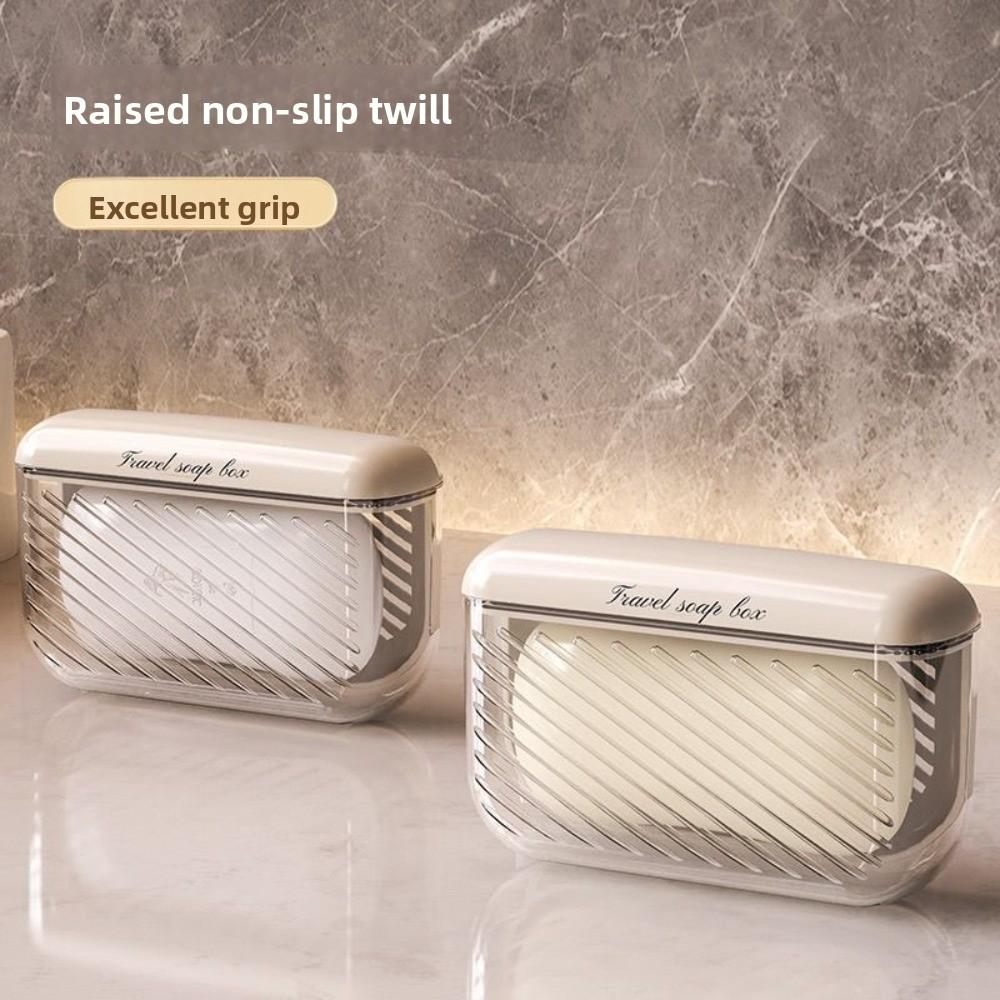 Portable Soap Box Pink Bathroom Soap Rack New Travel Soap Dish  Outdoor Tourism
