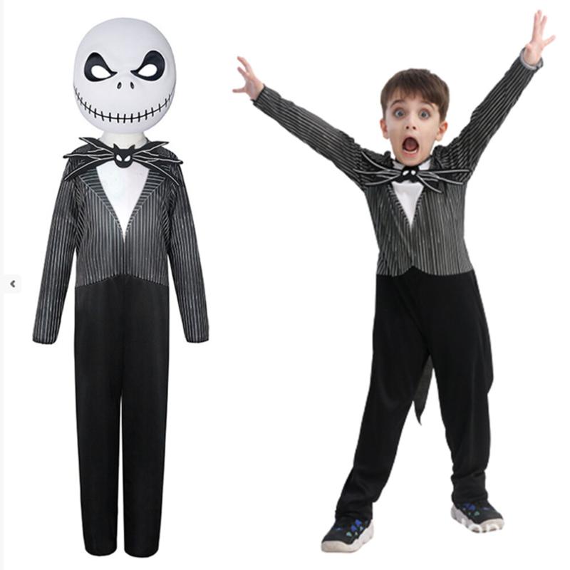 Before Nightmare The Christmas Jack Skellington Cosplay Childern Costume Party