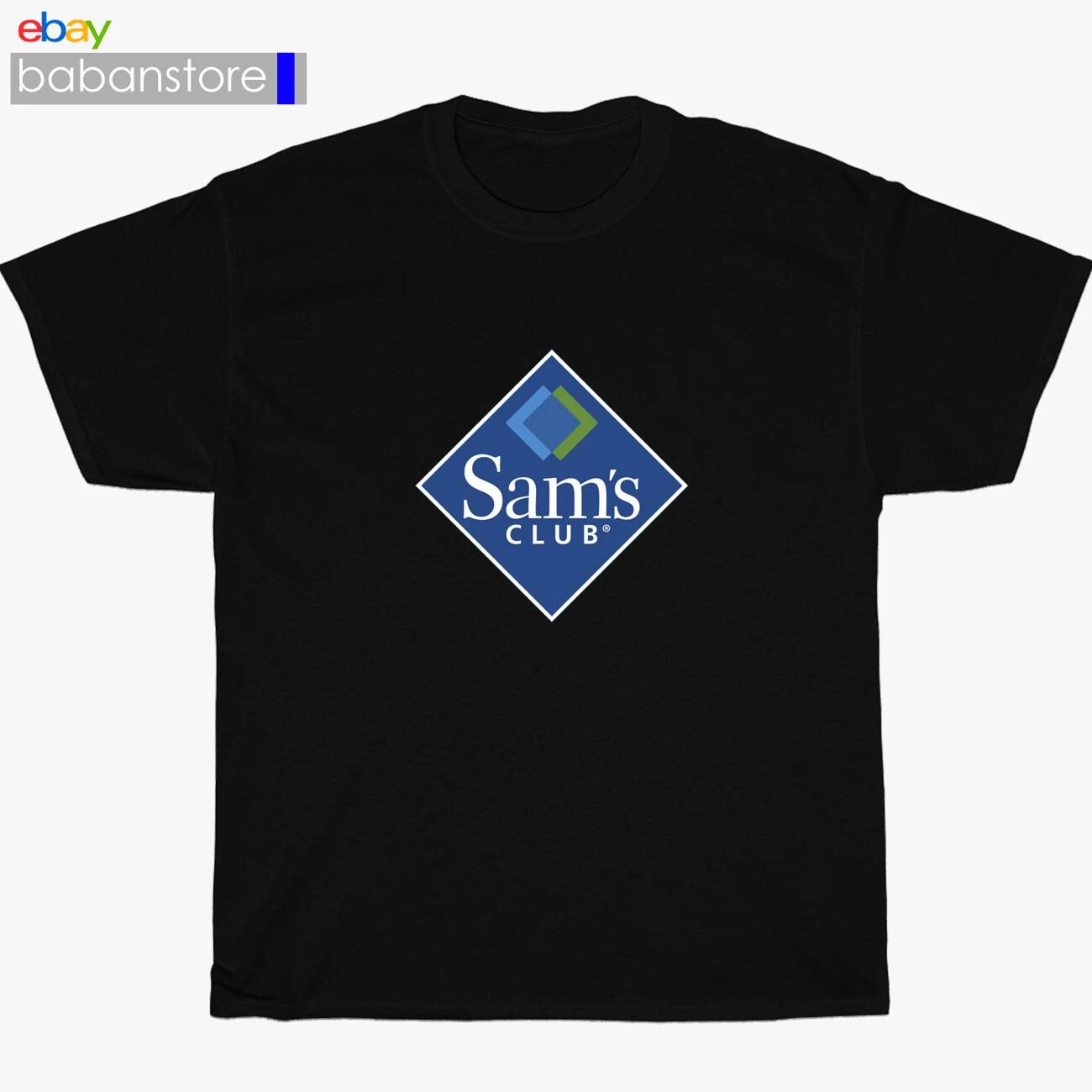 

New Sam s Club Wholesale Grocery Logo Black/White/Grey/Navy T shirt Size S-5XL 3XL