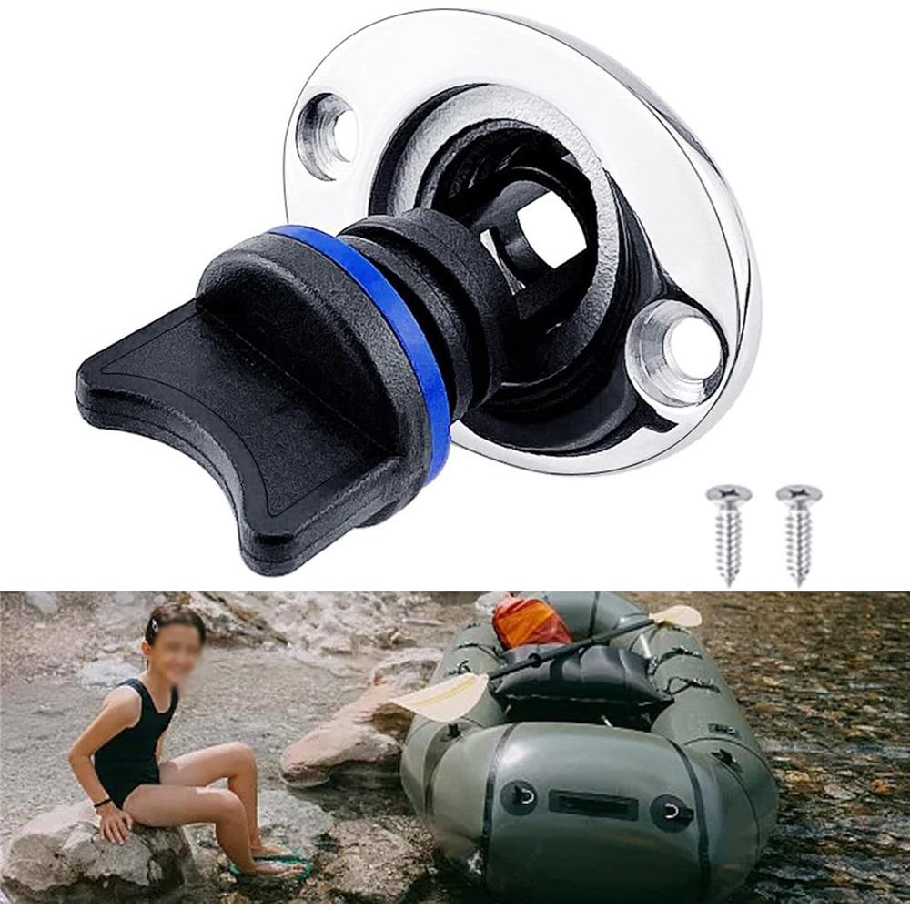Boat Drain Plug Universal 25mm 1" Spare Part Hull Drain Plug Hole Socket Drainage Blue