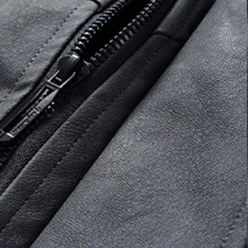 ROMON Men's American Retro Stand-Collar Casual Jacket