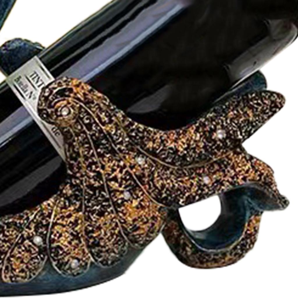 Lyxig Svan Vinställ Innovativt Bordsvinskåp Dekorativa Ornament för Vardagsrum Kontor