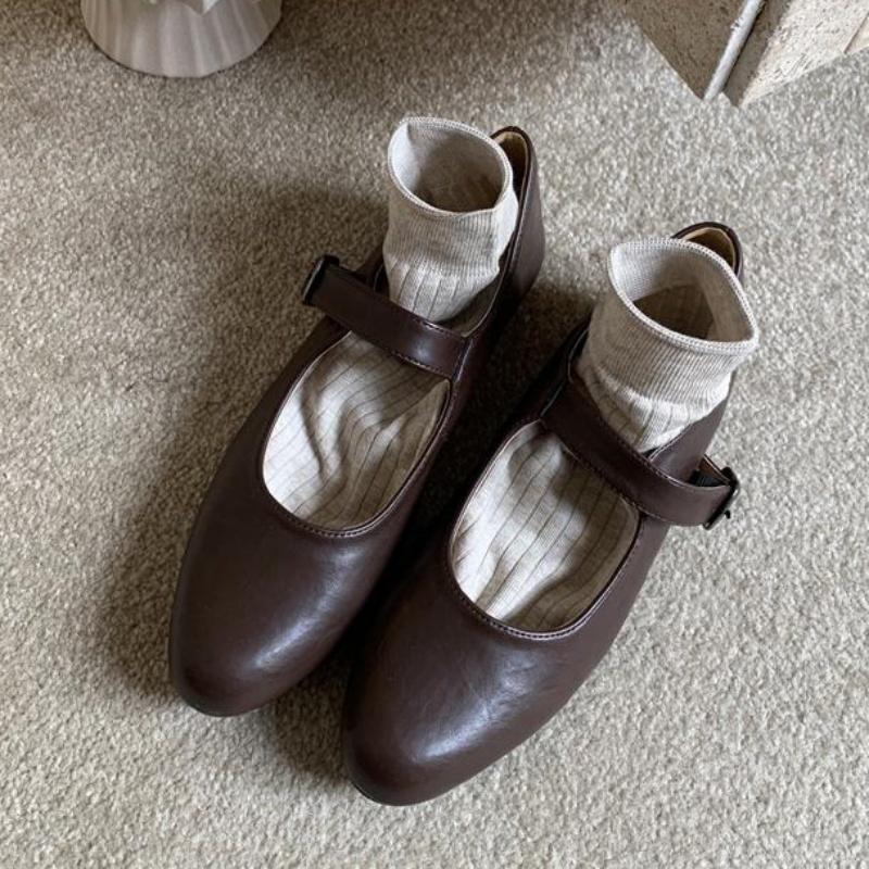 

Мода Bailamos Мода Женские Балетки Дизайн Бренда Квадратный Носок Женские Балетки Повседневный Ремешок с Пряжкой Женские Туфли для Платья Низкий Каблук Му 39 коричневый