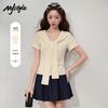 Women's Sailor Collar Short Sleeve T-shirt