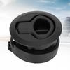 Round Black Flush Pull Slam Latch Deck Hatch Handle Lock for Marine Boat RV Drawers