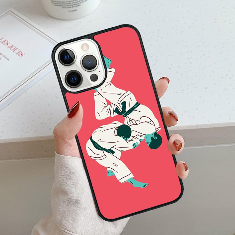 BJJ Brazilian Jiu Jitsu Phone Case For iPhone 17 Air 11 12 13 14 15 16 Pro Max Cover For iPhone 17 Air Max 5 Plus Coque Shell