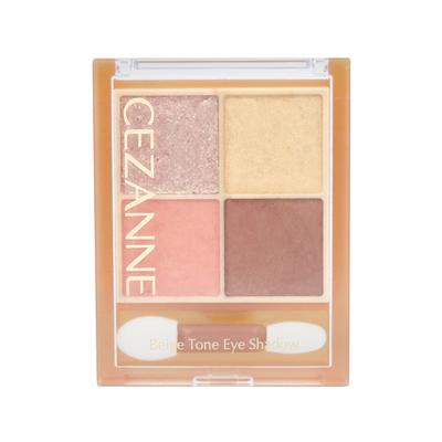 Beige Ton Lidschatten 04 Mimosa Beige 4,3 g - Schimmer, Perlmutt & Matt 4-Farben Lidschattenpalette