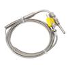 Termopara typu K EGT 18 cali Gwint NPT Sonda temperatury gazów wydechowych ze stali nierdzewnej z odsłoniętą końcówką