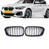 Auto Priekšējā Bufera Sporta Līstes Režģa Vāks BMW 1. sērijas F20 F21 2015 2016 2017 1 pāris Nieru Sacīkšu Režģis Spīdīgi Melns Režģis